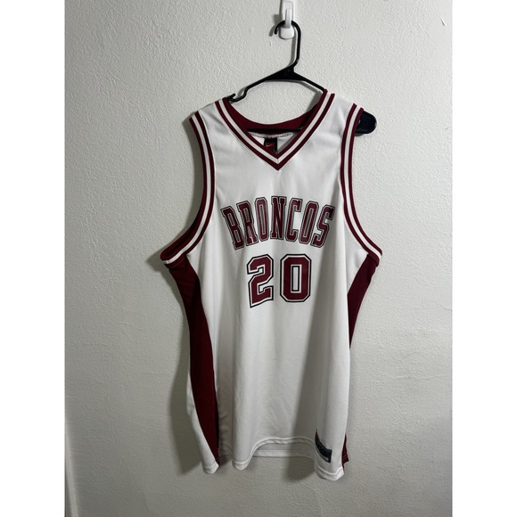 Vintage Nike Santa Clara Broncos #20 Basketball Jersey / Size XL